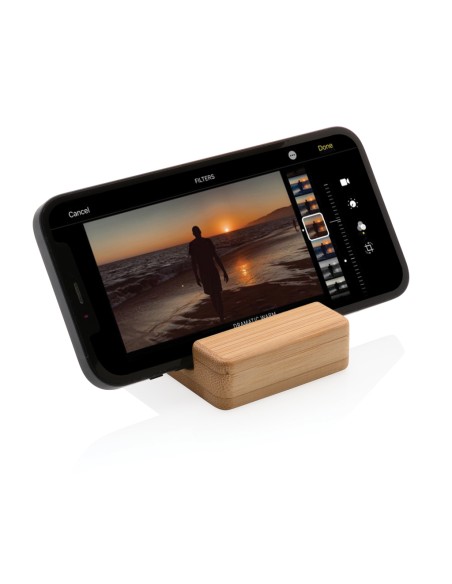 Supporto in bambù per smartphone Supporto in bambù per smartphone